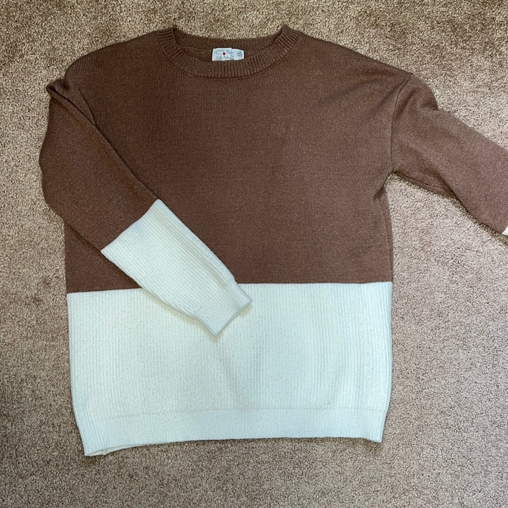 Color block Sweater 🤎
